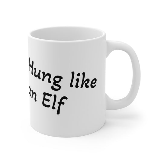 Humorous Elf-Themed Coffee Mug - 11oz White Mug for Holiday Fun