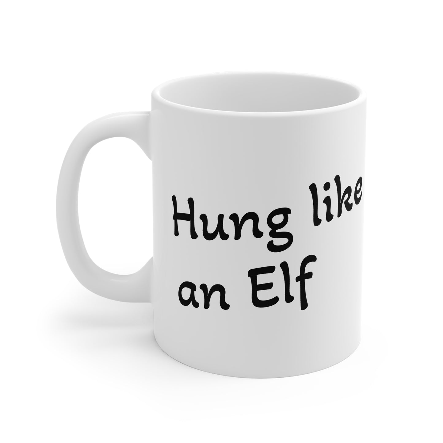 Humorous Elf-Themed Coffee Mug - 11oz White Mug for Holiday Fun