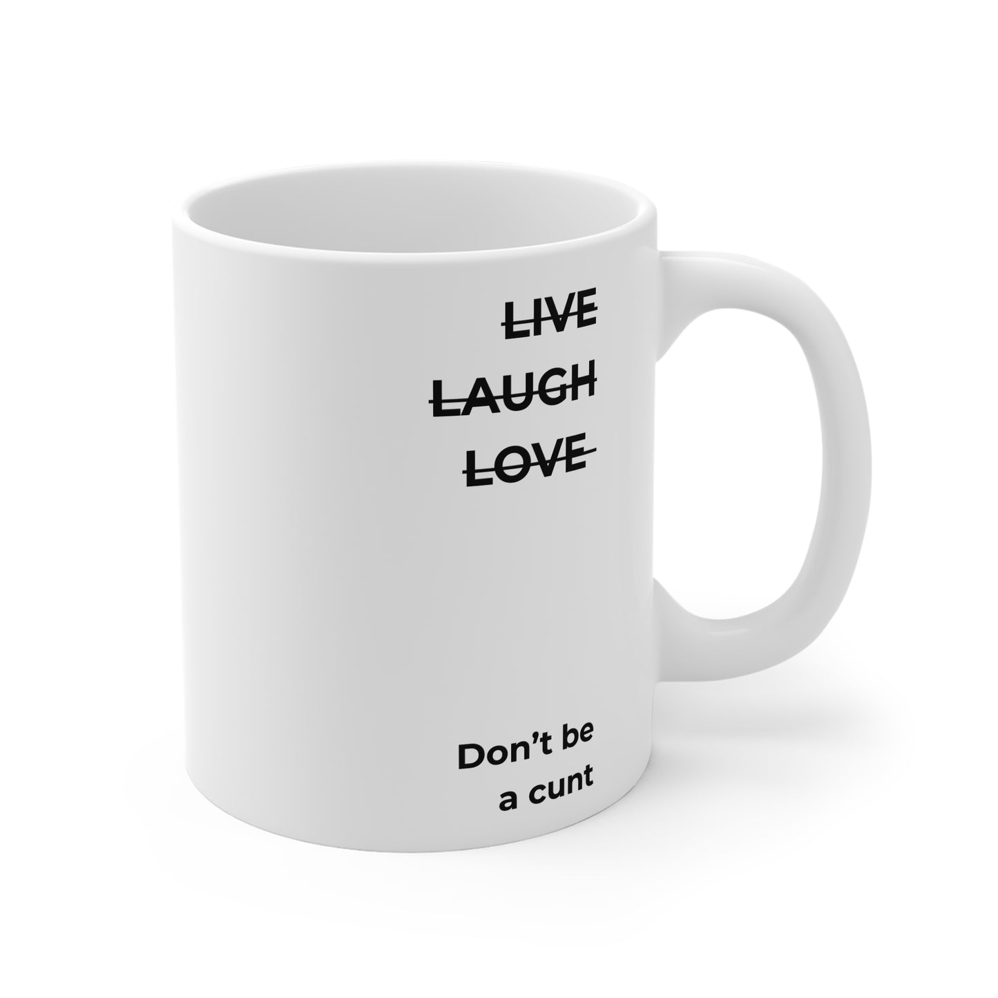Live Laugh Love 11oz White Mug for Coffee Lovers